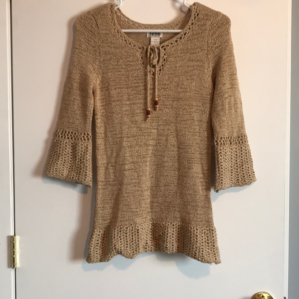 NOMI Women’s Knit boho blouse